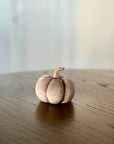 Sm. Silver Corduroy Pumpkin