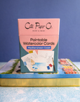 Paintable Watercolor Card Deck - Mediterranean Coast