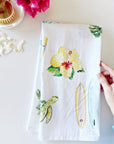 Tropical tea towel
