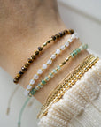 Tiger's Eye Healing Gemstone Stacking Bracelet