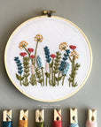Beginner Embroidery KIT - Bright Summer Meadow
