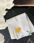 Garden flowers cotton flour sack tea towel