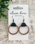Wood Hoops - Black