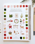 Emily Lex Christmas watercolor workbook