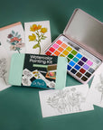 Wildflower Meadow watercolor painting kit