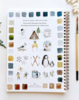 Emily Lex Winter watercolor workbook
