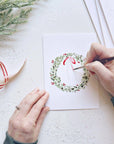 Christmas cheer paintable watercolor notecard set