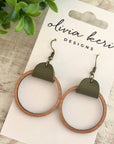 Wood Hoops - Olive