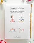 Fairytale paintable watercolor notecard set