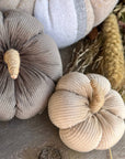 Sm. Tan Corduroy Pumpkin