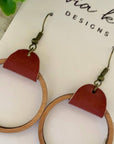 Wood Hoops - Rust