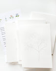 Garden Flowers Paintable Notecards