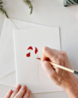 Classic christmas paintable notecard