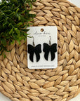 Bow Earrings - Black