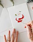 Classic christmas paintable notecard