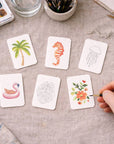 Paintable Watercolor Card Deck - Tropical Island