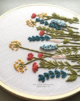 Beginner Embroidery KIT - Bright Summer Meadow