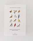 Birds tea towel