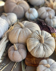 Medium Tan Diamond Fall Fabric Pumpkin