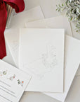 Festive friends paintable notecard