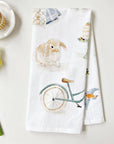 Springtime tea towel