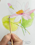 2027 Botanical Watercolor Calendar, Guided Art Gift