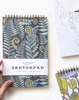 Forest Fern Spiral Bound Sketchpad