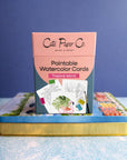 Paintable Watercolor Card Deck - Tropical Island