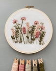 Hand Embroidery Kit - Meadow in Blush & Olive