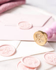 Wax seal stamp and wax stick set