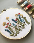 Beginner Embroidery KIT - Bright Summer Meadow