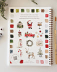 Classic christmas watercolor workbook