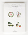 Christmas cheer paintable watercolor notecard set