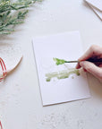 Christmas cheer paintable watercolor notecard set