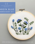Hand Embroidery Kit - Jardín in Blue