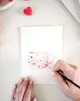Love sweet love paintable notecard