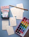 Paintable Watercolor Card Deck - Sea and Sail