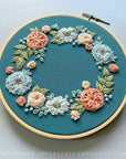 Hand Embroidery Kit - Camelot in Sea Glass