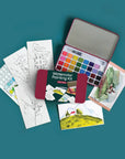 Italian Fields watercolor painting kit