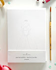 Fairytale paintable watercolor notecard set