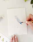Backyard Birds Paintable Notecards