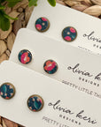 Pretty Little Things Studs - Evening Floral