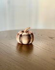Small Sienna Plaid Pumpkin