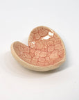 Pottery Dish Bowl - Heart Small Red