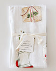 Classic christmas cotton tea towel