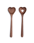 9.5" Walnut Heart Slotted Spoon