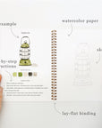 Emily Lex Camping watercolor workbook