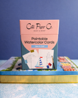 Paintable Watercolor Card Deck - Sea and Sail