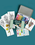Wildflower Meadow watercolor painting kit