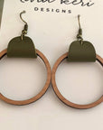 Wood Hoops - Olive